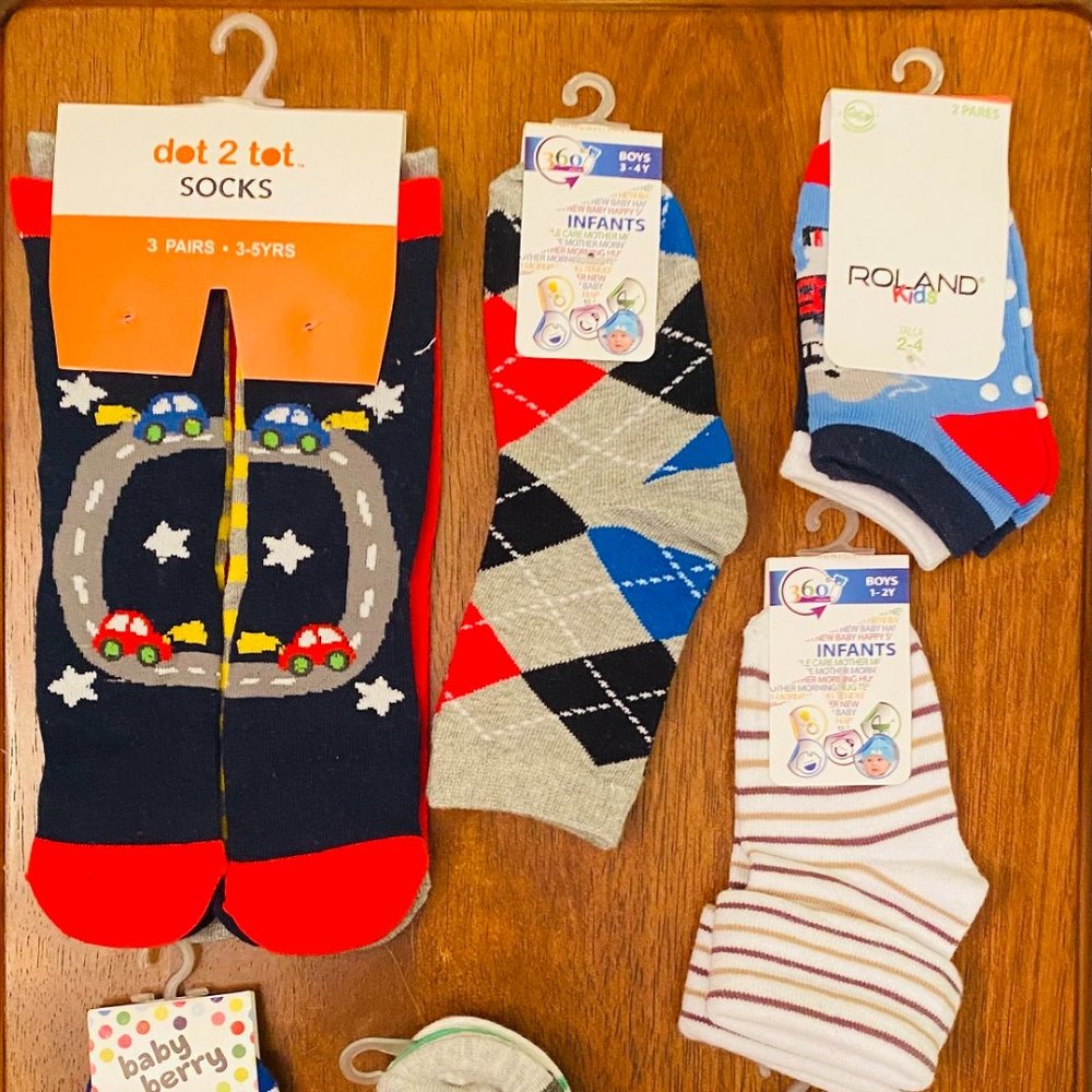 BRAND NEW Baby Toddler Boy 1-3 Years Socks Bundles